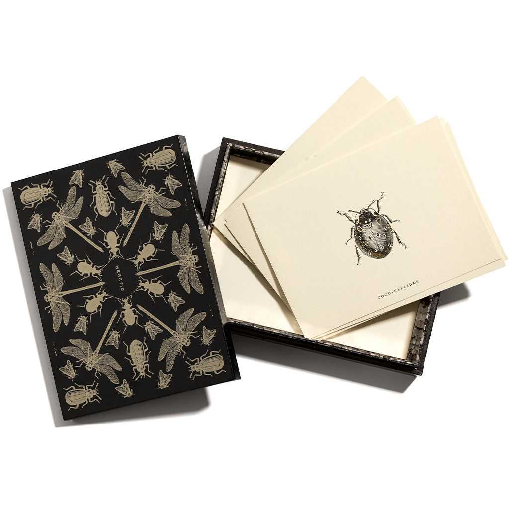 Stationary with beetles