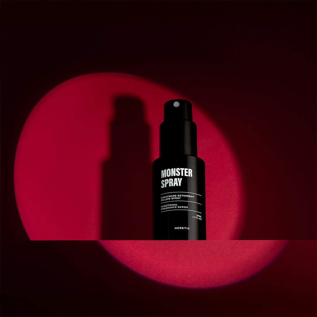 Monster Spray pillow spray with spotlight