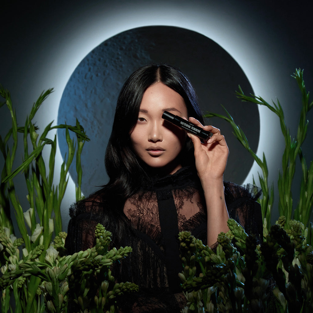 Model with Nocturnal Tuberose