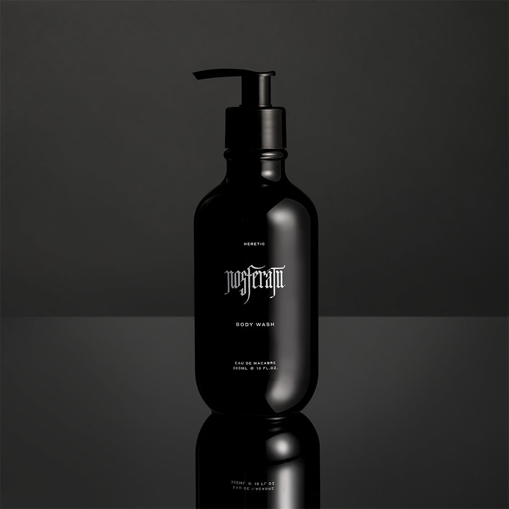 Nosferatu Body Wash with dark background