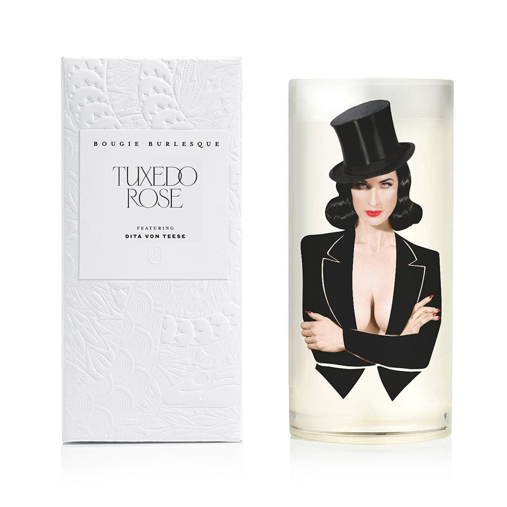 Tuxedo Rose Dita Von Teese Candle Packaging
