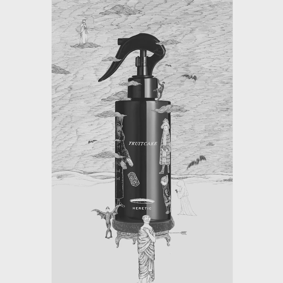 Room Spray with animated Gorey illustrations