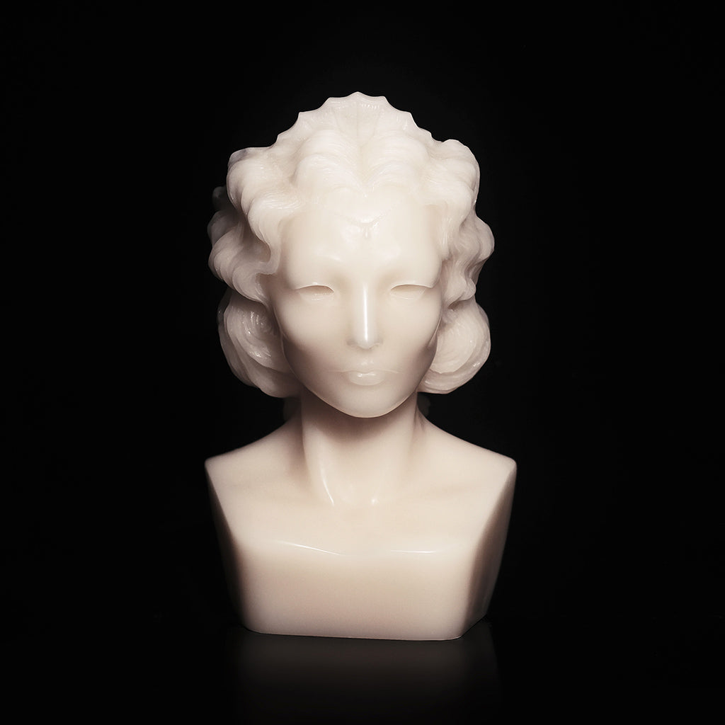 Weeping Bust Candle Sculpture Cold