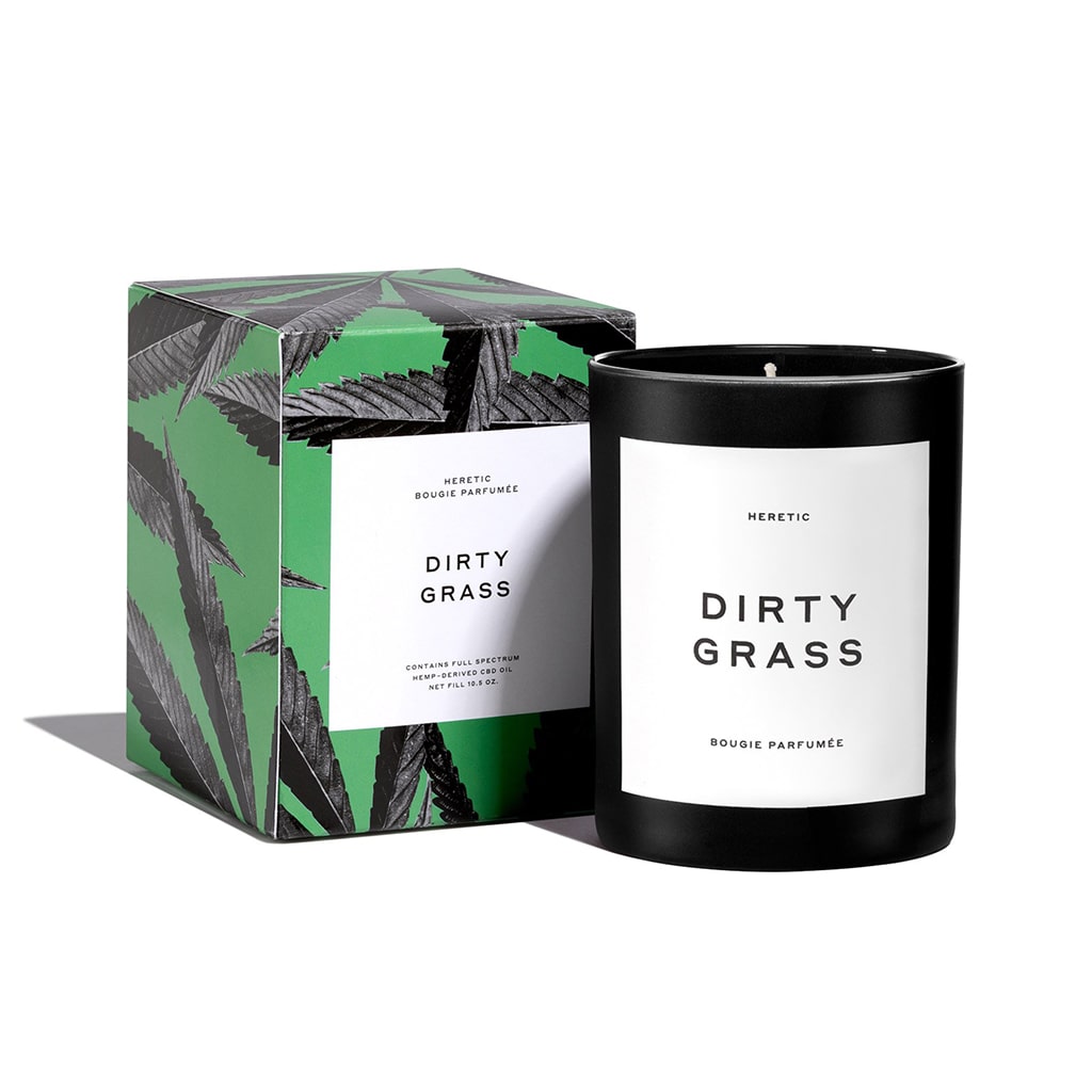 Dirty Grass Candle with Box